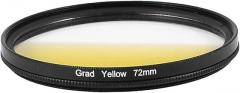 Ultra-Violet 72mm Graduated Yellow Filter Lens Protector Haze for DSLR
