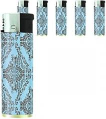 Butane Electronic Lighter Set of 5 Pieces Vintage Wallpaper Design 005