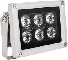 OwlCat IR Illuminator 15degree /30degree /45degree /60degree /90degree View Angle Invisible 940nm 6 LEDs Array Light Waterproof CCTV Camera Night Vision Fill for Security Cameras (940nm 15 Degree)