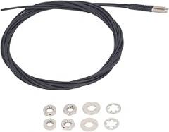 Fiber Optic Sensor M4 Thread Probe High Precision Distance Measuring 0 to 3600mm for LCD Food Packaging Electronics Lithium Battery Solar Industry ABS Metal Material 2m Length