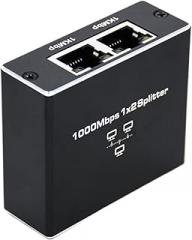 Rj45 LAN Splitter 1000Mbps 1 to 2 Gigabit Ethernet Adapter Internet Network Cable Extender Rj45 Connector for PC TV Box Router