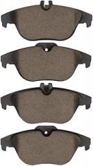 KarParts360 For Mercedes-Benz C200/E350 2010 11 12 13 2014 Disc Brake Pads | Ceramic Friction | Electronic Pad Wear Sensor | 122.7 Millimeters / 4.83 Inches Inner and Outer Pad Width