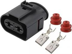 1-20 Set 2Pin Waterproof Socket Automotive Wire Harness Connector 1J0971955 Electronic Power Pump 9.5MM Plug 1J0 971 955(1Set)