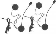 2pcs Motorcycle Headset with Microphone Ergonomic and Multi-Functional Earphone for Compatible with Smartphones and Tablets Lightweight and Comfortable Design