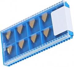 for 10pcs TPG22 Carbide Turning Inserts, Triangle for TiN Coated for CNC Lathe Cutting for -Finishing and Finishing, Compatible with Standard Tool Holders