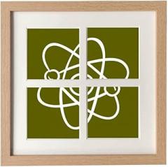 School Atoms Around Electronic Physics Frame Wall Tabletop Display 4 Openings Picture