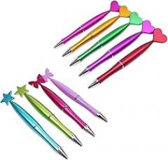 10x Butterfly Ballpoint Pen Heart Star Smooth Stationery Writing School Supplies for Student New 2025 Arrival High Reliable Electronic Component, Precision, Stable Performance