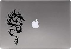 Dragon Silhouette Right Version 3 Vinyl Decal Sticker for Computer MacBook Laptop Ipad Electronics Home Window Custom Walls Cars Trucks Motorcycle Automobile and More (Black)