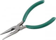 SUNGOOYUE Long Nose Pliers, Rustproof, High Carbon Steel Pliers for Jewelry Making, Crafts, Nonslip, Ergonomic Rubber Handle, Suitable for DIY and Electronic Repairs (Straight Head)