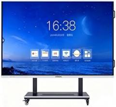 UOGIC Interactive Smart Display Board with Mobile Stand, Black, Digital Teaching Screen, Multi-Touch Function, Built-in Educational Software