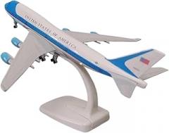 for Air Force One B747 Boeing 747 Aviation Diecast Model 20cm Alloy Metal Aircraft with Landing Gear Aviation Enthusiasts
