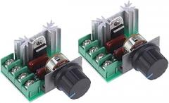 POPETPOP 2000W Electronic Voltage Regulator Controller 2-Pack for Motor Control Adjustable Voltage Compatible Appliances