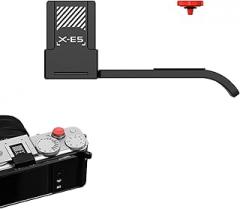 X-E5 Metal Thumb Grip for Fuji Fujifilm XE5 Camera, Thumbs Up Rest Grip with Hot Shoe Shutter Button Cover for FUJIFILM Fuji X-E5 XE5 Camera Thumb Hand Grip Accessories (Black)