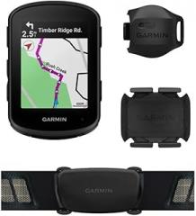 Garmin Edge 540 Bundle, Compact GPS Cycling Computer with Button Controls, Targeted Adaptive Coaching and More – Bundle Includes Speed Sensor, Cadence Sensor and HRM-Dual