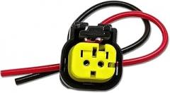 2Pin Car Pump Nozzle Plug Crankshaft Position Sensor Socket Caterpillar Excavator Plug-In Electronic Connector Wiring Harness(Size:1 Pc)