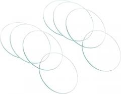 CoCud Watch Crystal Len Glass, 42mm Dia. Optical Glass Single Dome Face Crystals Replacement Lens Clear - (Applications: for Watchmaker Repair Electronic Mechanical Watch), 8-Pieces