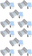 BESPORTBLE Metal Aluminum Semiconductor Heat Sink Cooling Kit with Insulator and Screws 40pcs for Voltage Regulator Mosfet Electronics Cooling Random Color Random Color