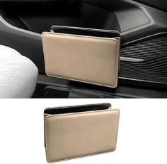 Car Garbage Cans for Lexus GX 2. Generation 2010 2011 2012 2013 2014 2015 2016, Portable Rubbish Bin Multipurpose Organizers Storage Gadgets Interior Accessories,A/Black (A/Beige)