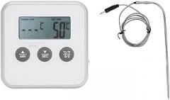 Food Thermometer Electronic BBQ Meat, Digital Kitchen Cooking, Accurate Temperature Display - LED Screen, High Sensitivity, Easy to Use for Grilling and Cooking