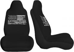 Electronics Engineer American Flag Car Seat Covers Front Seat Covers Protector Car Interior Decor Set of 2 Fit Most Car Seat Covers for Car SUV Truck Sedan