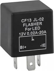 CF13 LED Flasher Relay, 3 Pin JL-02 12 V Electronic Flasher Relay for LED Turn Signal, Universal Car Accessories for Fix Hazard Warn Hyper Blink Flash CF13 JL-02