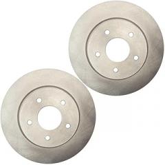 Rear Rotor, Brake Rotor Rear OE Replaces fits Nissan Rogue Sport 2019 2.0L l4 Electric Parking Brake-To 1/2019;Electronic Parking Brake, Set of 2