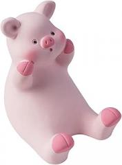 Yitengteng Pig Phone Stand Pink Desk Cellphone Stand Cute Pig Office Decor Accessories Business Card Holder Glasses Holder for Birthday (2 Cute Pig)