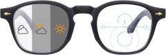 OKH Photochromic Progressive Multifocus Reading Glasses for Men Women Anti Blue Light Transition Multifocal Computer Readers