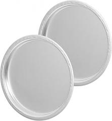 2pcs Aluminium Weighing Pans for Jewelry and Gemstones Electronic Scale Tray Smooth for Precise Measurement Replacement for Weighing Tools