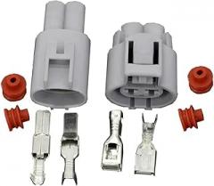 5 Sets 2 Pin Female/Male Auto DJ7021Y-4.8-11/21 Electronic Fan Connector Waterproof Use(5 sets female)