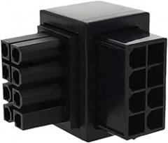 90 Degree 8Pin Female to 8Pin Male 90 Degree Angled Adapter for Desktops Graphics Card Power Steering