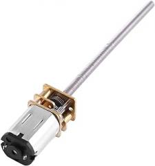 Geared Motor DC 6V High Torque M3x55mm Threaded Output Shaft Gear Reduction Motor for Robotics Linear Actuator DIY Electronics