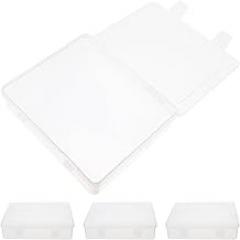 4pcs Clear Plastic Storage Boxes with Lids Transparent Organizing Bins for Small Screws Jewelry Electronic Components Nail Art Accessories Stackable DIY Hardware Parts Organizer