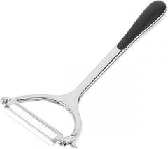 Milisten Multifunction Vegetable Peeler with Dual Blades, Zinc Alloy Potato Peeler and Fruit Slicer, Serrated Y-shaped Handle for Home Kitchen Use