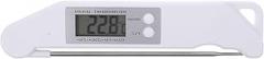 TOYANDONA Folding Electronic Meat Thermometer with Probe, Digital Kitchen Cooking Thermometer for BBQ and Baking, White Food Temperature Gauge for Grill and Oven Use
