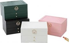 Large Jewelry Storage Box Multi-Layer Organizer for Jewelry Necklace Earring Leather Jewellery Storage Packaging Display Boxes New 2026 High for Reliable Electronic Component