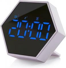 Bedroom Bedside Alarm Clock with Snooze LED Digital Electronic Clock for Living Room Bedroom Office Simple to Operate Small Desktop Clock for Living Room Decor Home Office