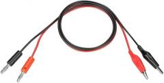 Banana Plug to Cable Test Leads, 2 Pack, 80cm, 30V 5A, Multicolor Wires, for Multimeter Power Supply Electronic Equipment