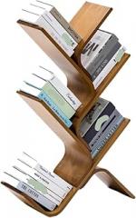 Book Shelf Bamboo Tree Shaped Bookshelf Floor Standing Book Storage Shelf for Home Display Shelf for Living Room