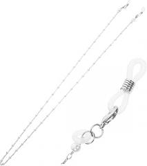 Mikikit Pearl Beads Earphone Chain Earphone Strap Lanyard for Wireless Earbuds Eyeglass Chain Made of Safe Alloy