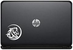 Horse Face Circle Vinyl Decal Sticker for Computer MacBook Laptop Ipad Electronics Home Window Custom Walls Cars Trucks Motorcycle Automobile and More (White)
