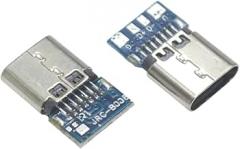 20 Pcs Micro USpB 3.1 Type C C0innector 14 Pin Female Socket Receptacle Through Holes PCB 180 Vertical Shield USpB-C New 2026 High for Reliable Electronic Component, Precision, Stable Performance