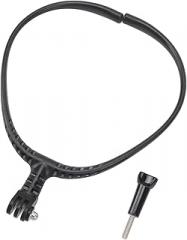 Action Camera Neck Holder Mount ABS Extendable Hands Vlog Selfie Neck Holder Mount for Action Camera
