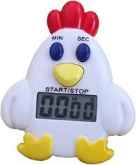 Garneck Cute Chicken Kitchen Timer Electronic Countdown Reminder for Cooking Baking Adorable Student Timer for Home Office and Classroom Use Includes Battery