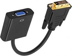 Active DVI-D to VGA Adapter Cable, DVI-D 24+1 Pin Male 1080p to VGA 15Pin FEMA Video Cable Adapter Converter