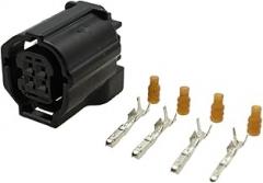 1-20 Sets 4 Pin Electronic Power Steering Machine Automotive Connector 6189-1231/90980-12495 (Color : Black, Size : 5Sets)