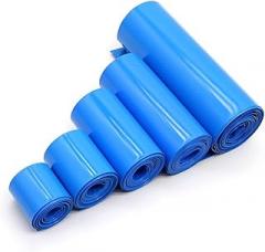 5 Meters Blue PVC Heat Shrink Tubing 20-155mm for 18650 Batteries, Wires & Electronics - Waterproof, Insulated(31mm Width)