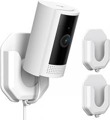 No Drill Ring Indoor Cam Adhesive Wall Mount Bracket, Strong Durable Adhesive Camera Mount Stand for Ring Indoor Cam(1st Gen and 2nd Gen) Blink Camera Mount, 2 Pack Mount Bracket