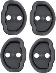 OUNONA 4pcs Car Door Lock Latch Protector Cover for Model Absorption Design Easy Installation Rust-Resistant Door Lock Protection
