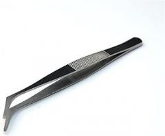 Tweezers Tweezer Set Stainless Steel Jewelry Clock Manufacturer Electronic Assembly DIY Hand Tool Set(Silver02)